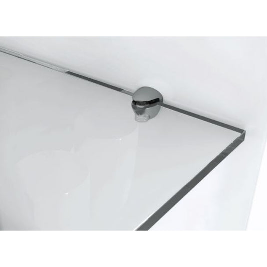 8x Glasbodenträger Cobra | Glasdicke: 8-10 mm | Nickel