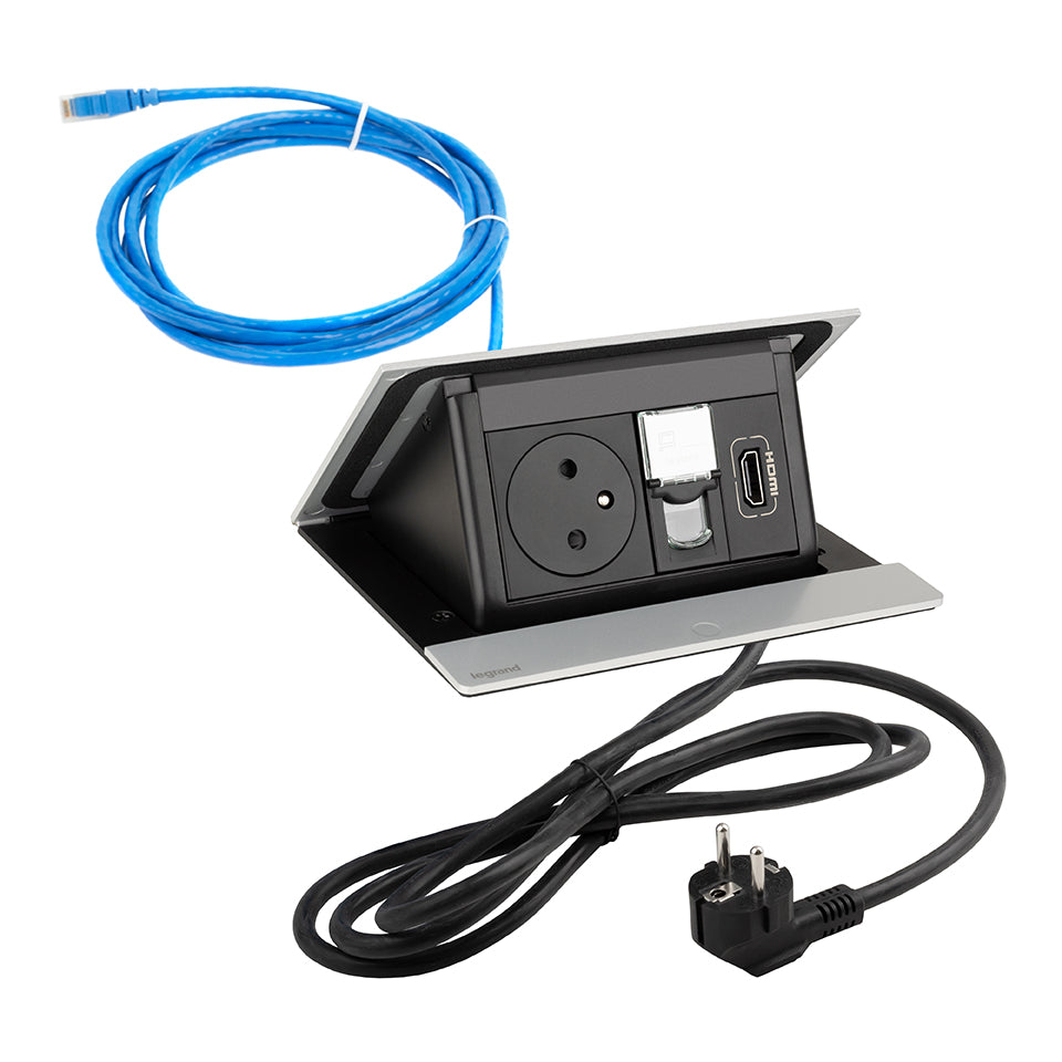 Pop-up Ausziehbare Steckdose | 230V | USB A/C | HDMI | RJ45