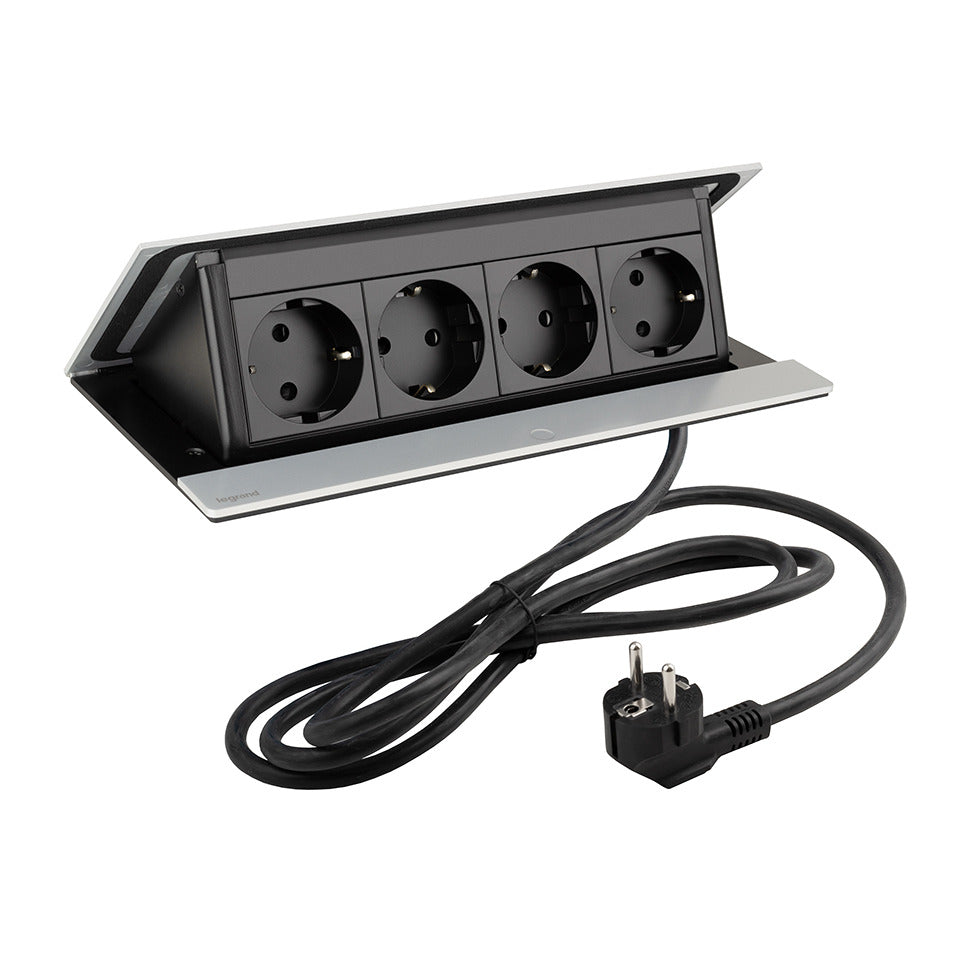 Doppel-Pop-up Ausziehbare Steckdose | 230V | USB A/C | HDMI | RJ45