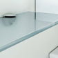 4x Glasbodenträger Cobrone | Glasdicke: 5-6 mm | Satin-Chrom