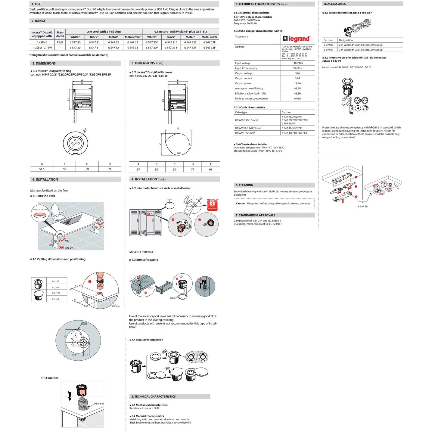 Disq 60 Tischsteckdose | 230V