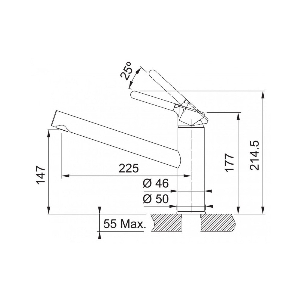 Spültischmischer FC 3054 | Chrom