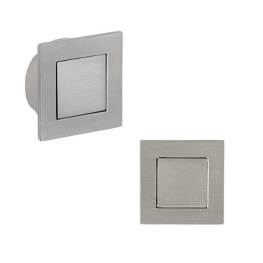 Einlassmöbelknopf Panel F | 40x40x16 mm | Nickel