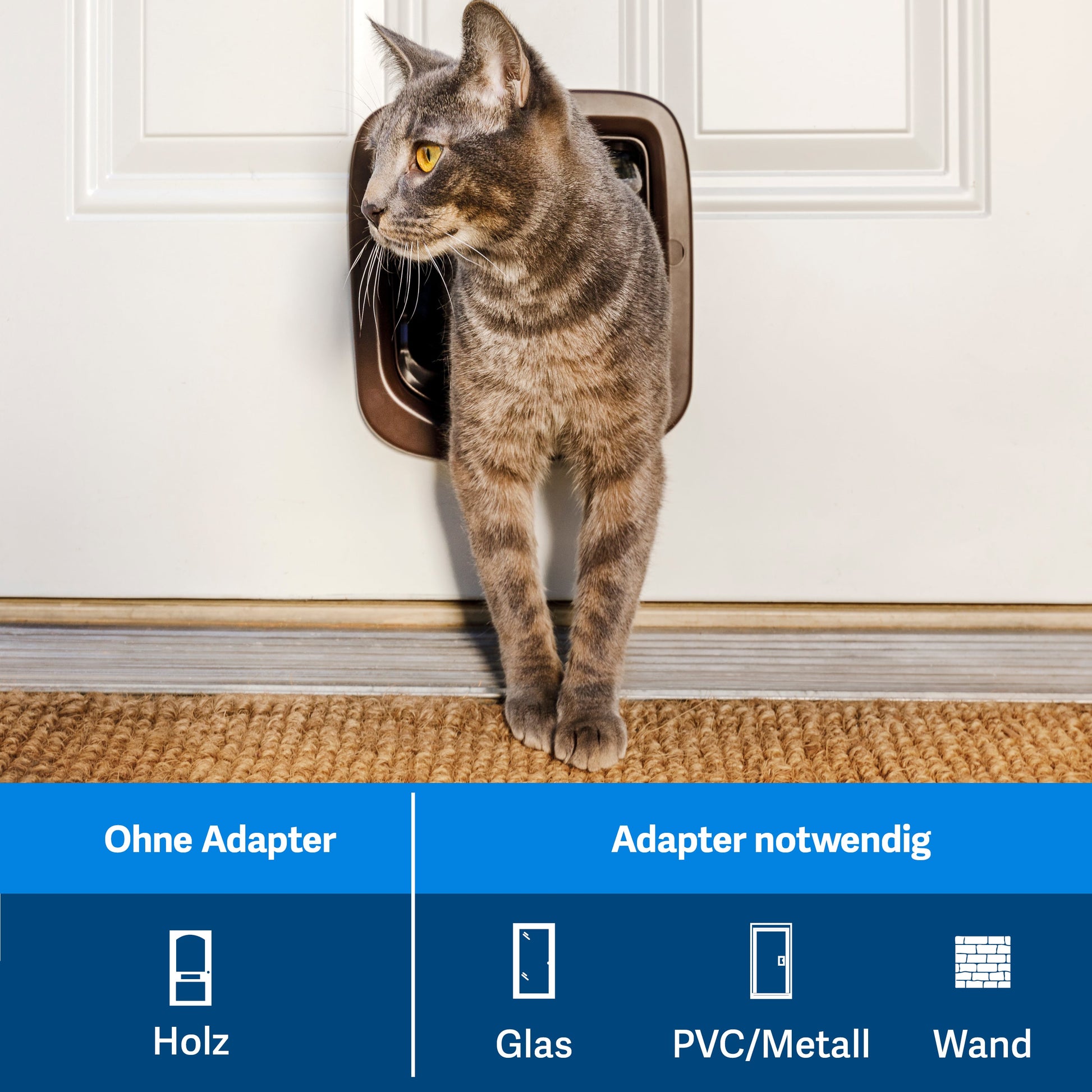 PetSafe® Katzenklappe mit manueller Verriegelung (weiß)