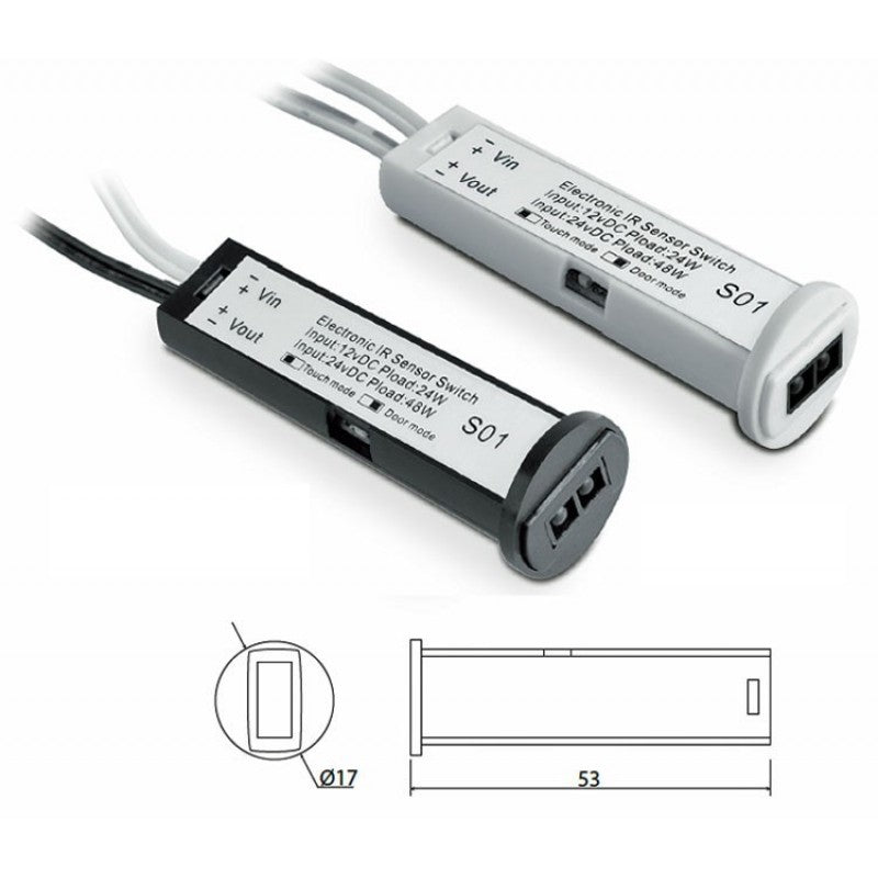 70 x 50 cm, Infrarot-Sensor-Schalter für LED und Beschlagfrei