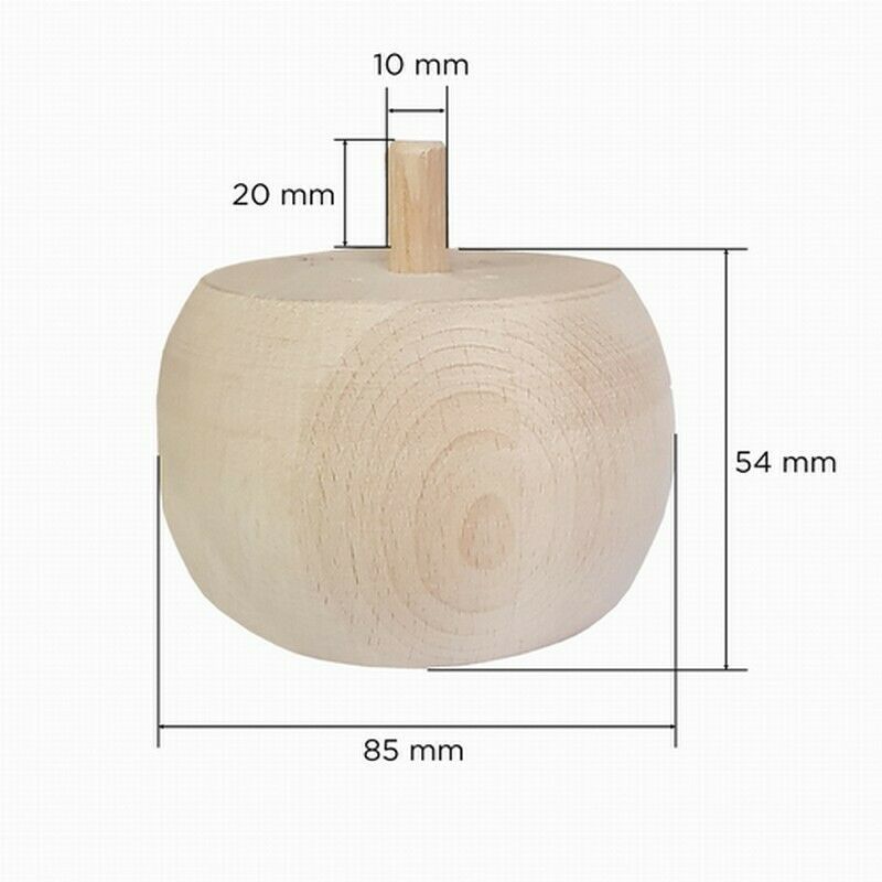 Möbelfüße aus Holz in 24 Varianten