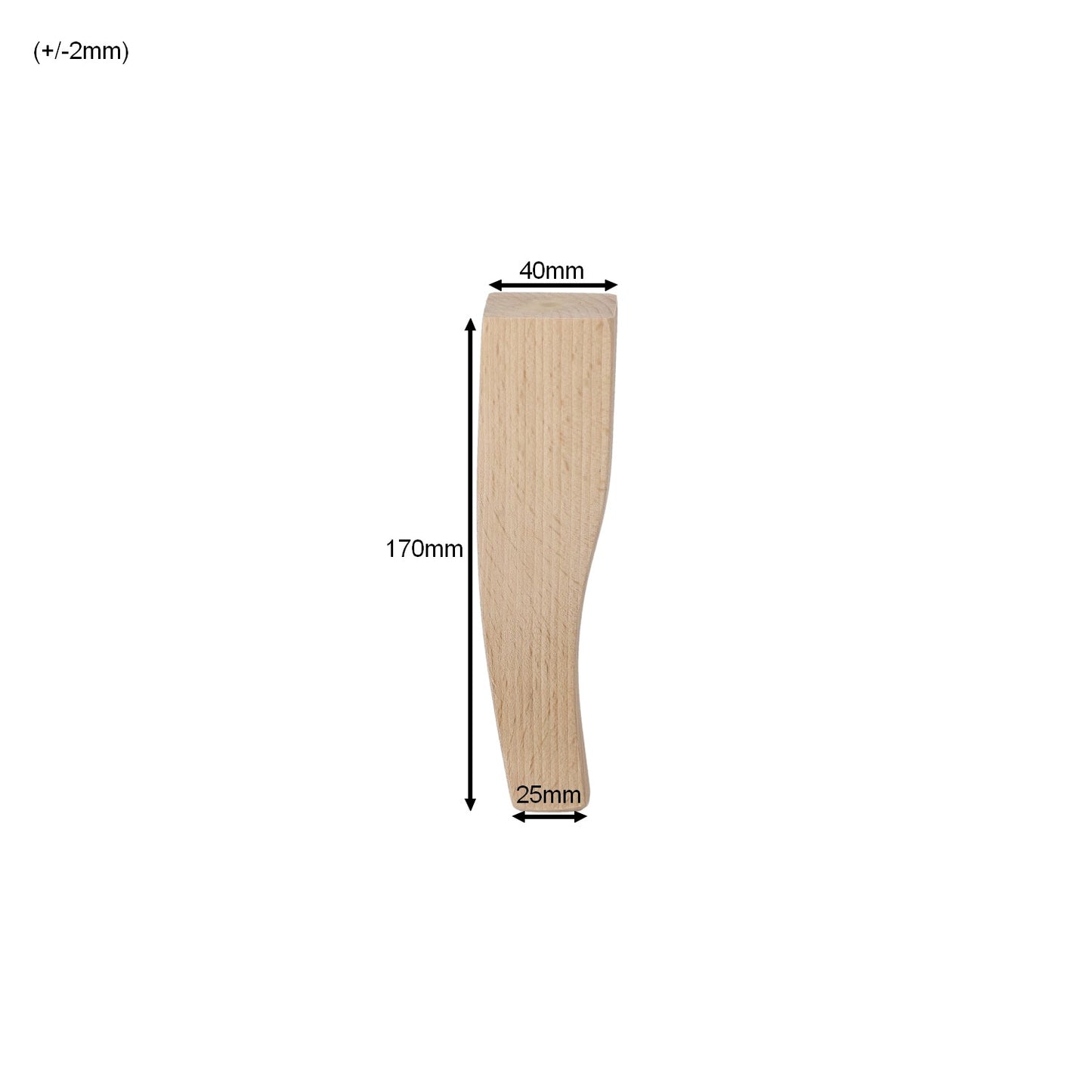 Möbelfüße aus Holz in 4 Varianten